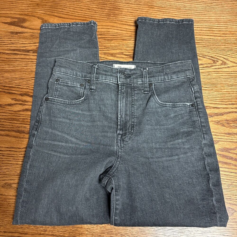 Madewell The Perfect Vintage Crop Jeans Womens 26 Gray High Rise Stretch Denim